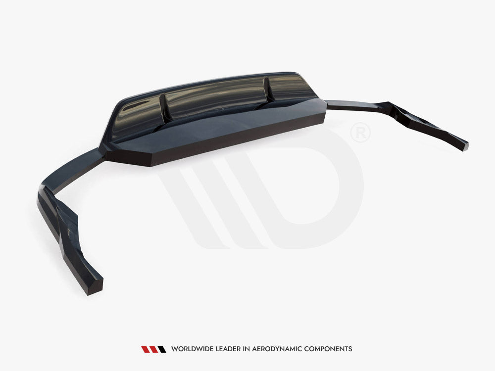 Maxton Design Central Rear Splitter (Vertical Bars) V.2 Audi SQ8 Mk1