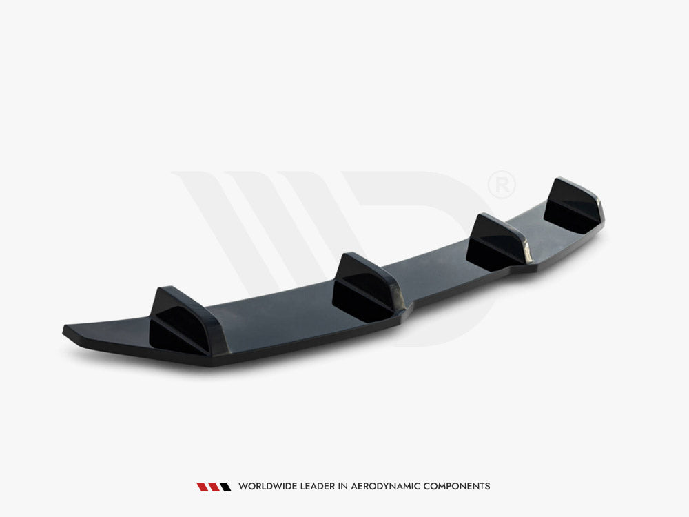 Maxton Design Central Rear Splitter (Vertical Bars) BMW X4 M-Pack