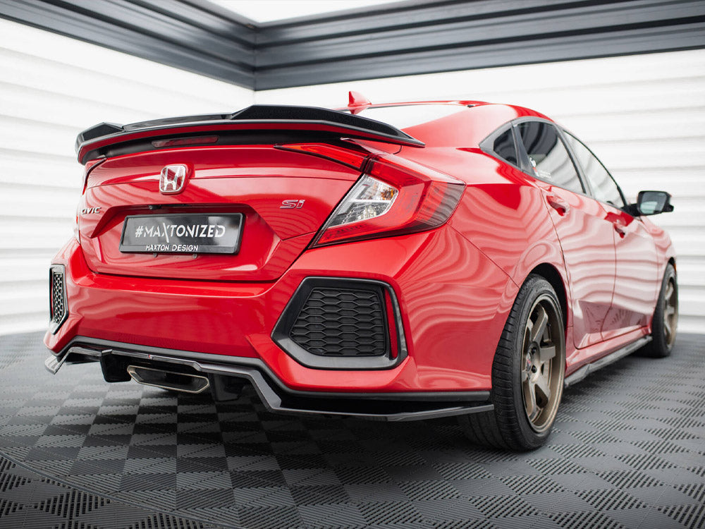 Maxton Design Central Rear Splitter (Vertical Bars) Honda Civic SI Mk10