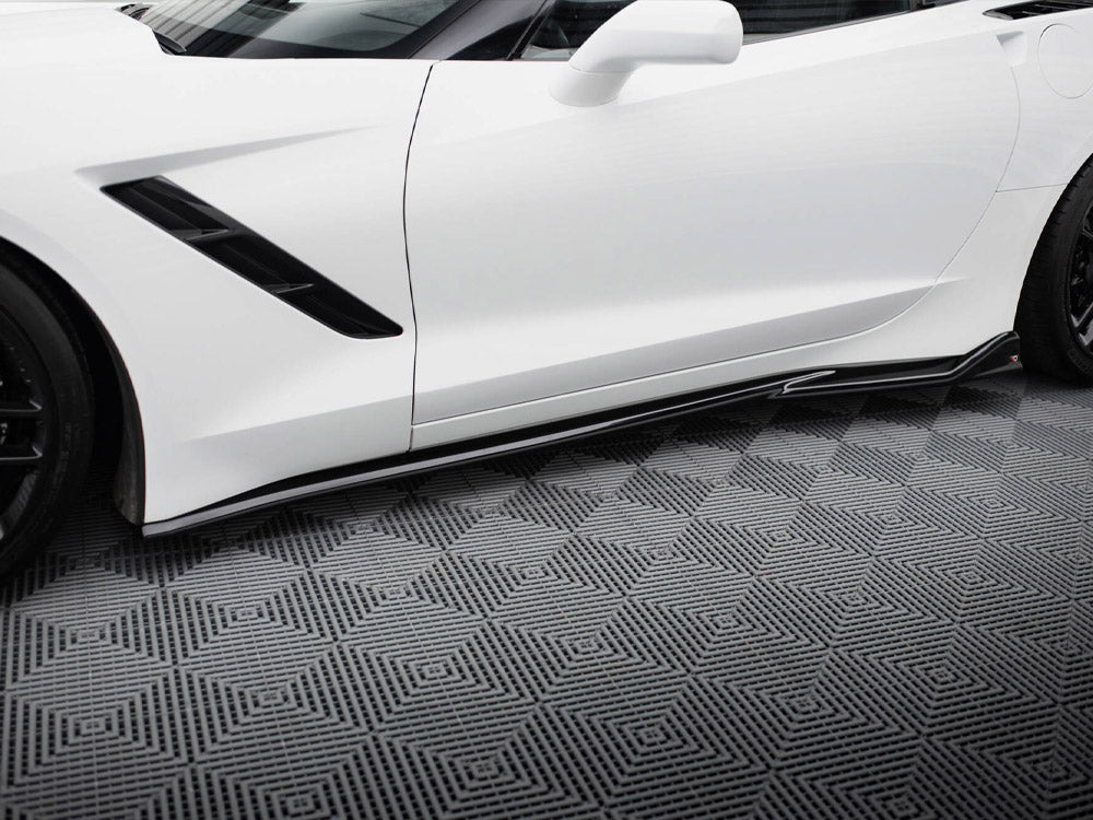 Maxton Design Side Skirts Diffusers V.2 Chevrolet Corvette C7