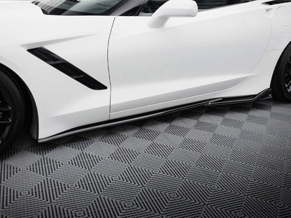 Maxton Design Side Skirts Diffusers V.2 Chevrolet Corvette C7