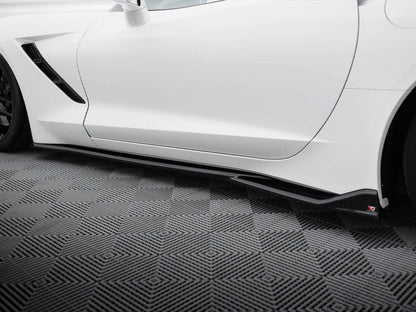 Maxton Design Side Skirts Diffusers V.2 Chevrolet Corvette C7