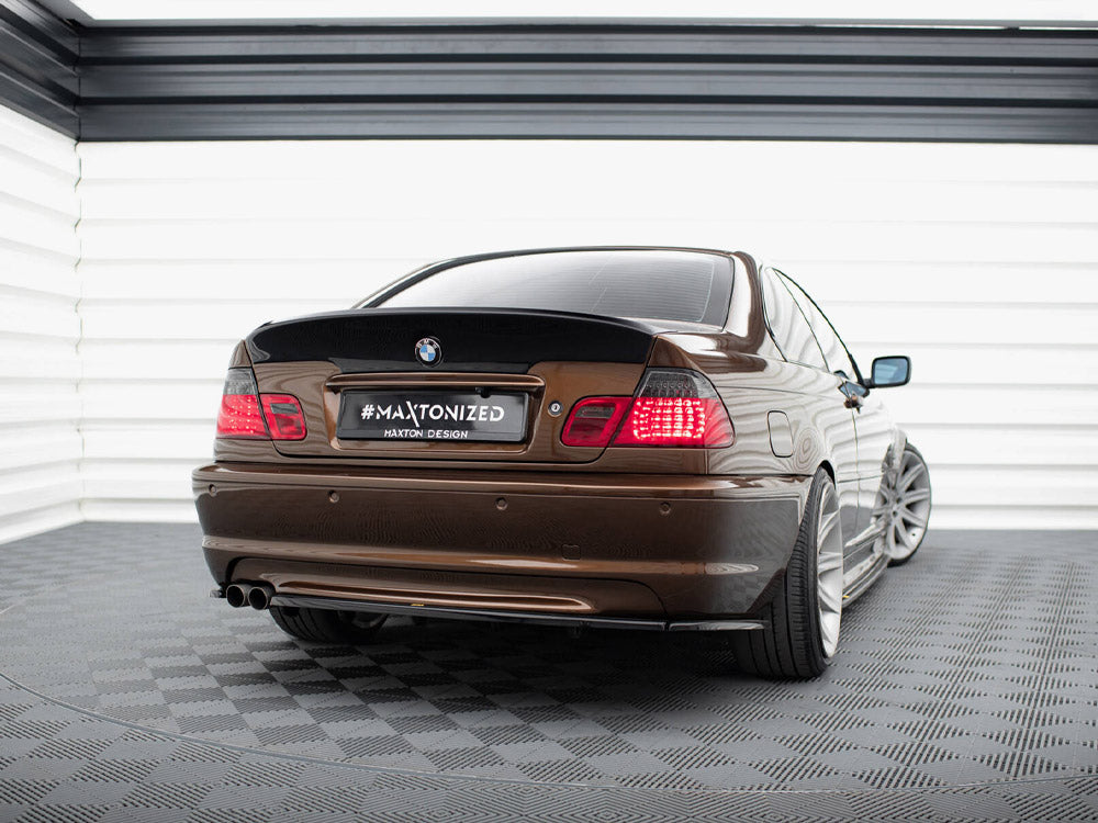 Maxton Design Central Rear Splitter (Vertical Bars) BMW 3 E46 Coupe M-Pack