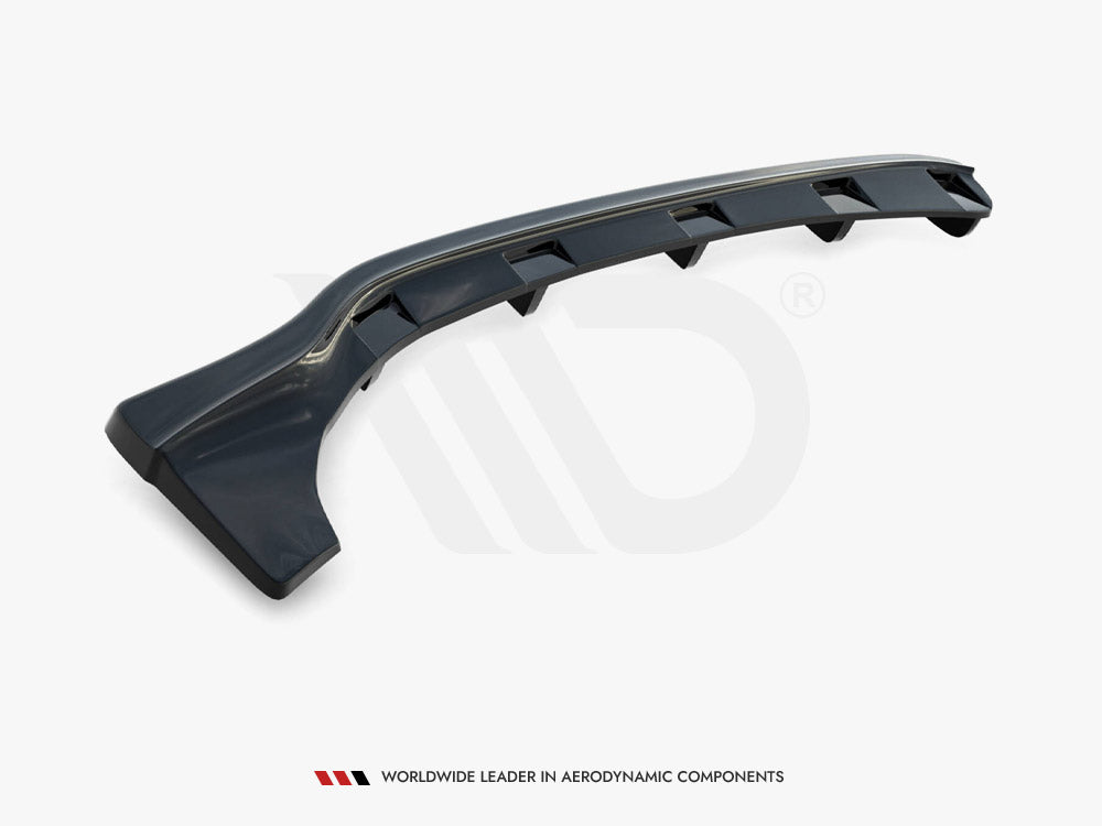 Maxton Design Central Rear Splitter (Vertical Bars) BMW 3 E46 Coupe M-Pack
