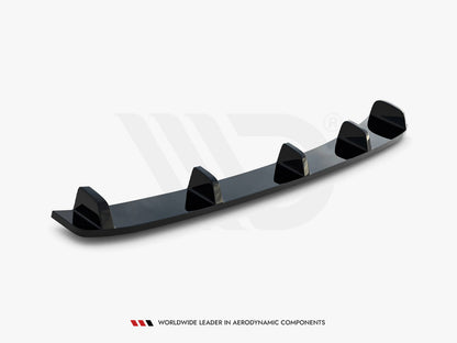 Maxton Design Central Rear Splitter (Vertical Bars) BMW 3 E46 Coupe M-Pack