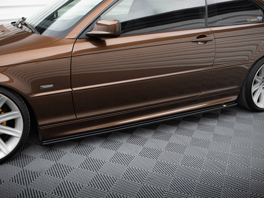 Maxton Design Side Skirts Diffusers V.1 BMW 3 E46 M-Pack Coupe - Carbon Look