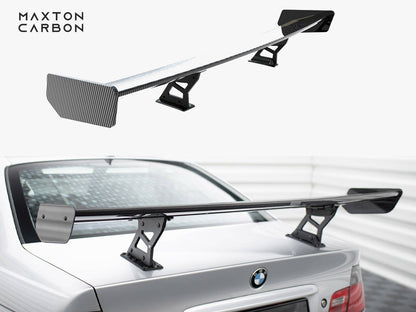 Maxton Design Carbon Spoiler With Internal Brackets Uprights BMW 3 Coupe E46