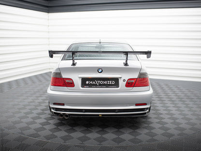 Maxton Design Carbon Spoiler With Internal Brackets Uprights BMW 3 Coupe E46