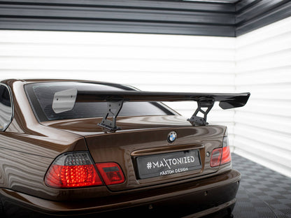 Maxton Design Carbon Spoiler With Internal Brackets Uprights BMW 3 Coupe E46