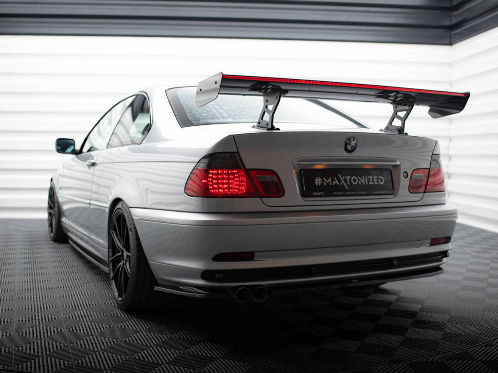 Maxton Design Carbon Spoiler With Internal Brackets Uprights + LED BMW 3 Coupe E46