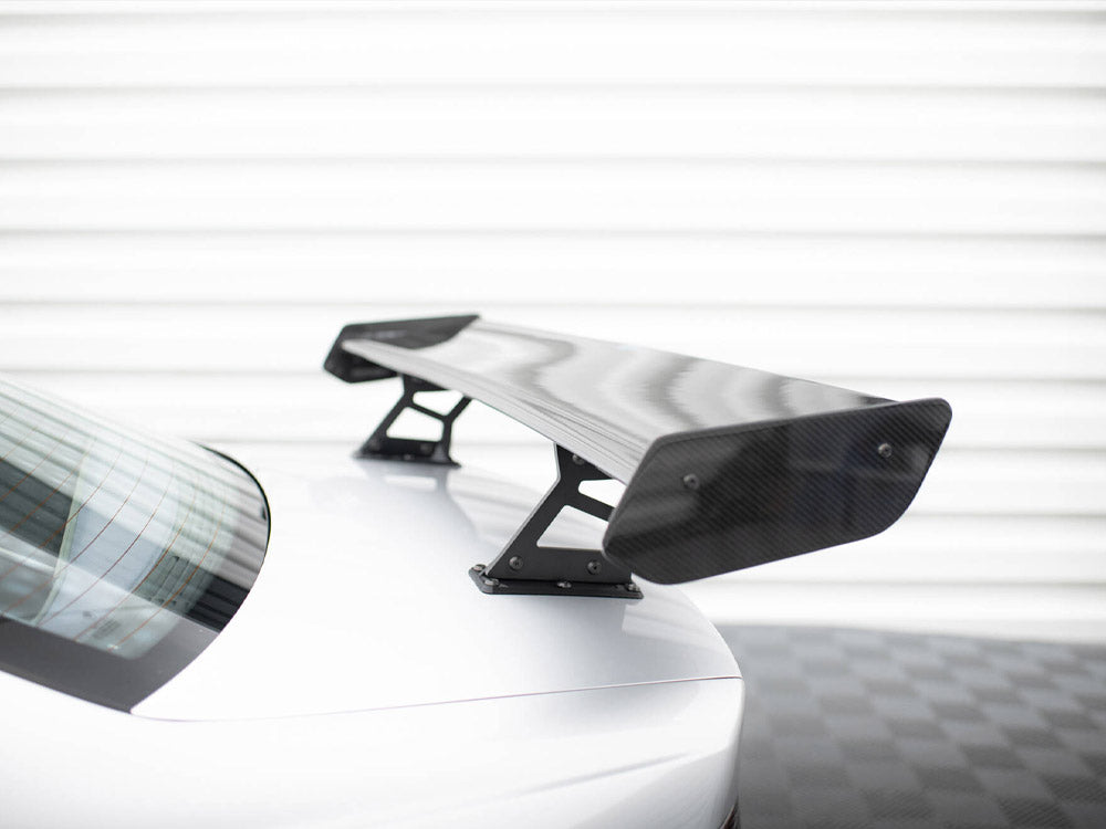 Maxton Design Carbon Spoiler With Internal Brackets Uprights + LED BMW 3 Coupe E46