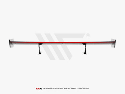 Maxton Design Carbon Spoiler With Internal Brackets Uprights + LED BMW 3 Coupe E46