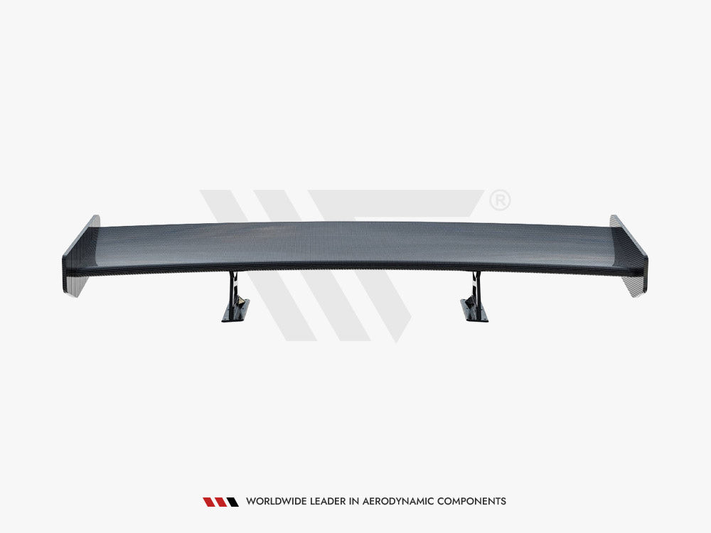 Maxton Design Carbon Spoiler With Internal Brackets Uprights + LED BMW 3 Coupe E46