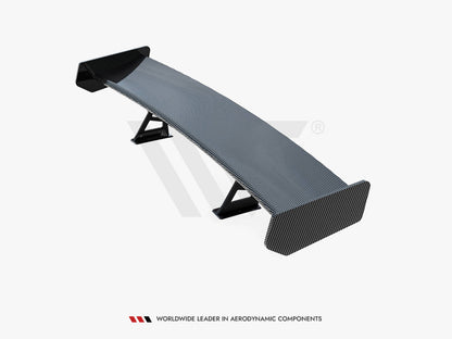 Maxton Design Carbon Spoiler With Internal Brackets Uprights + LED BMW 3 Coupe E46