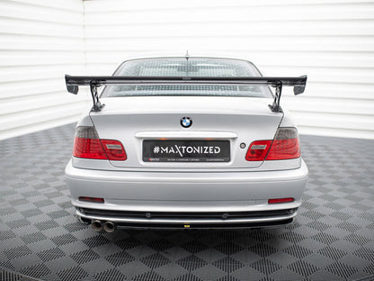 Maxton Design Carbon Spoiler With External Brackets Uprights BMW 3 Coupe E46