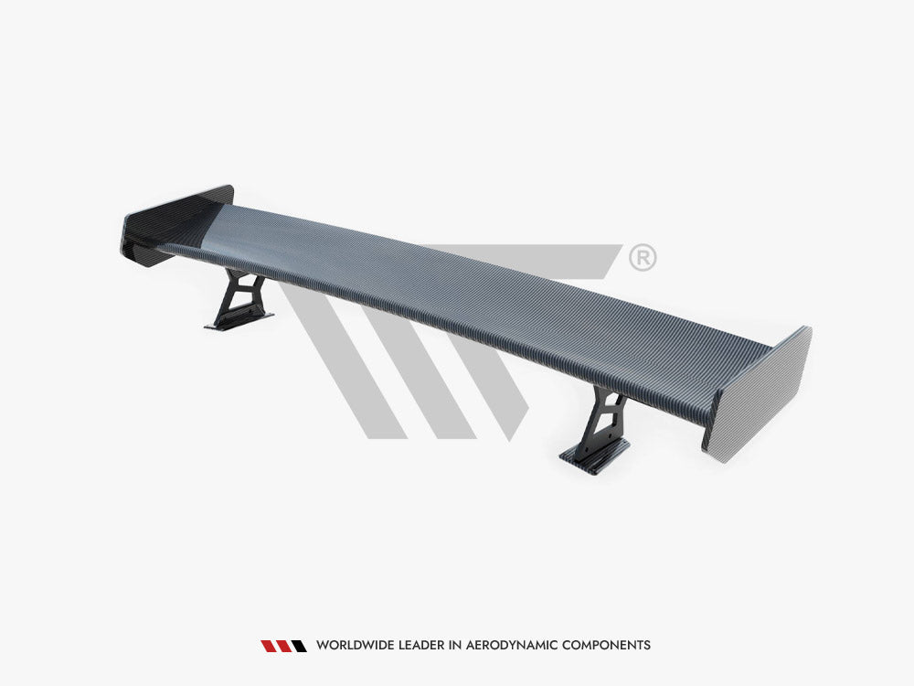 Maxton Design Carbon Spoiler With External Brackets Uprights BMW 3 Coupe E46