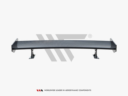 Maxton Design Carbon Spoiler With External Brackets Uprights BMW 3 Coupe E46