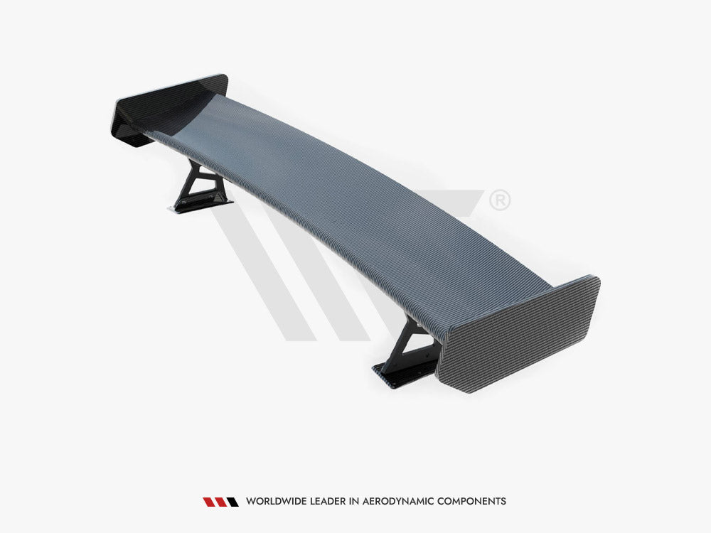Maxton Design Carbon Spoiler With External Brackets Uprights BMW 3 Coupe E46