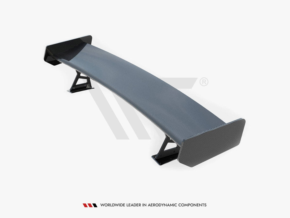Maxton Design Carbon Spoiler With External Brackets Uprights BMW 3 Coupe E46