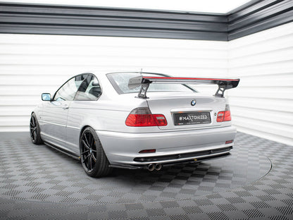 Maxton Design Carbon Spoiler With External Brackets Uprights + LED BMW 3 Coupe E46