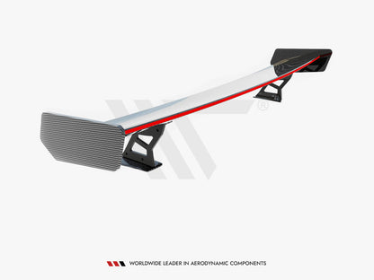 Maxton Design Carbon Spoiler With External Brackets Uprights + LED BMW 3 Coupe E46