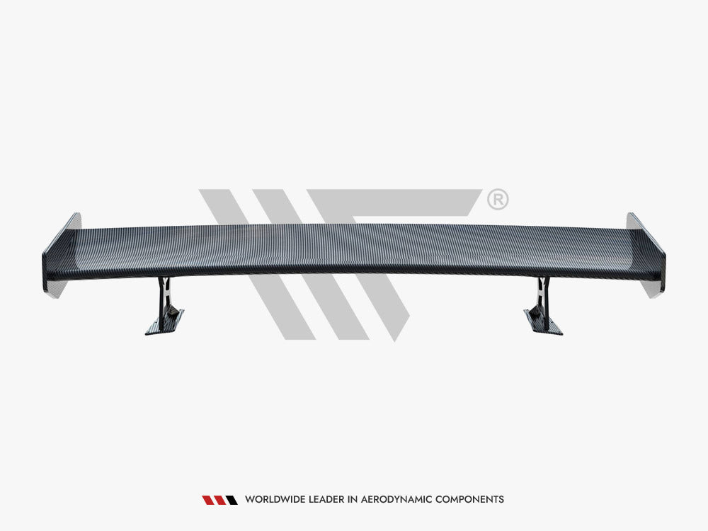 Maxton Design Carbon Spoiler With External Brackets Uprights + LED BMW 3 Coupe E46