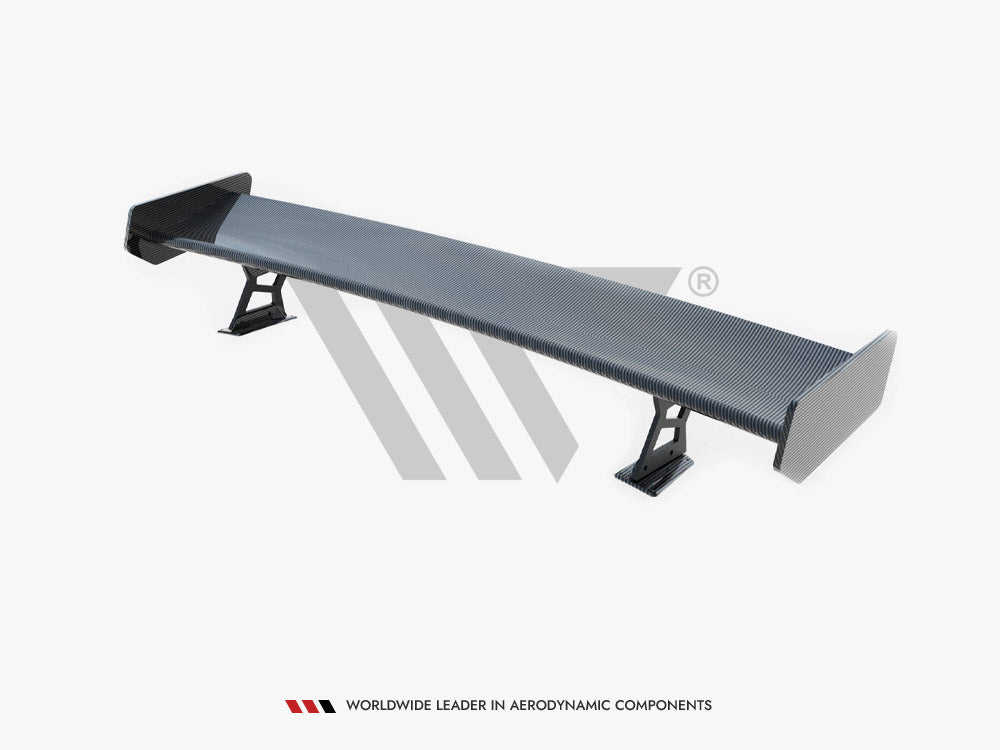 Maxton Design Carbon Spoiler With External Brackets Uprights + LED BMW 3 Coupe E46