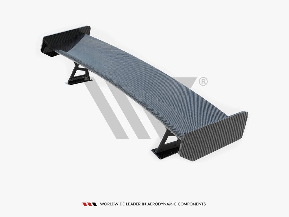 Maxton Design Carbon Spoiler With External Brackets Uprights + LED BMW 3 Coupe E46