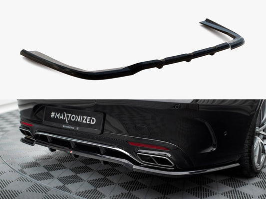Maxton Design Rear Splitter (Vertical Bars) Mercedes-Benz S Coupe AMG-Line C217 Facelift