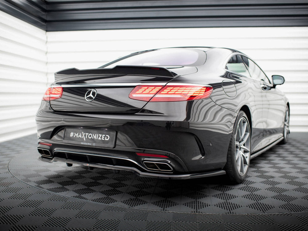 Maxton Design Rear Splitter (Vertical Bars) Mercedes-Benz S Coupe AMG-Line C217 Facelift