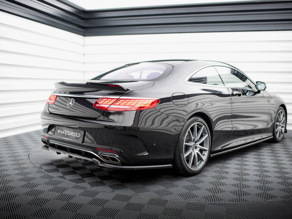 Maxton Design Rear Splitter (Vertical Bars) Mercedes-Benz S Coupe AMG-Line C217 Facelift