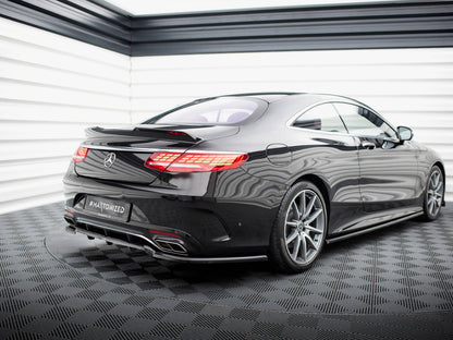 Maxton Design Rear Splitter (Vertical Bars) Mercedes-Benz S Coupe AMG-Line C217 Facelift