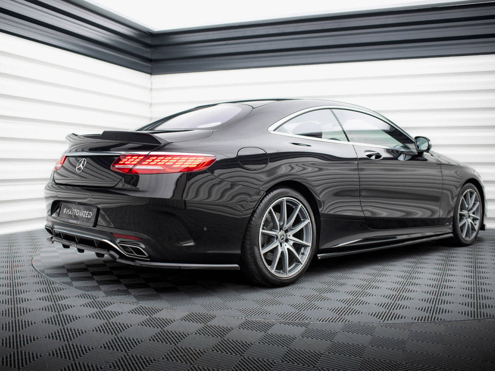 Maxton Design Rear Splitter (Vertical Bars) Mercedes-Benz S Coupe AMG-Line C217 Facelift