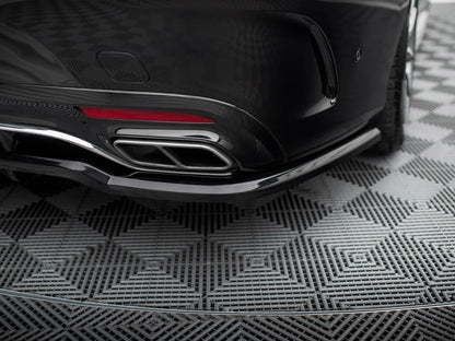 Maxton Design Rear Splitter (Vertical Bars) Mercedes-Benz S Coupe AMG-Line C217 Facelift