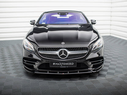 Maxton Design Front Splitter V.2 Mercedes-Benz S Coupe AMG-Line C217 Facelift