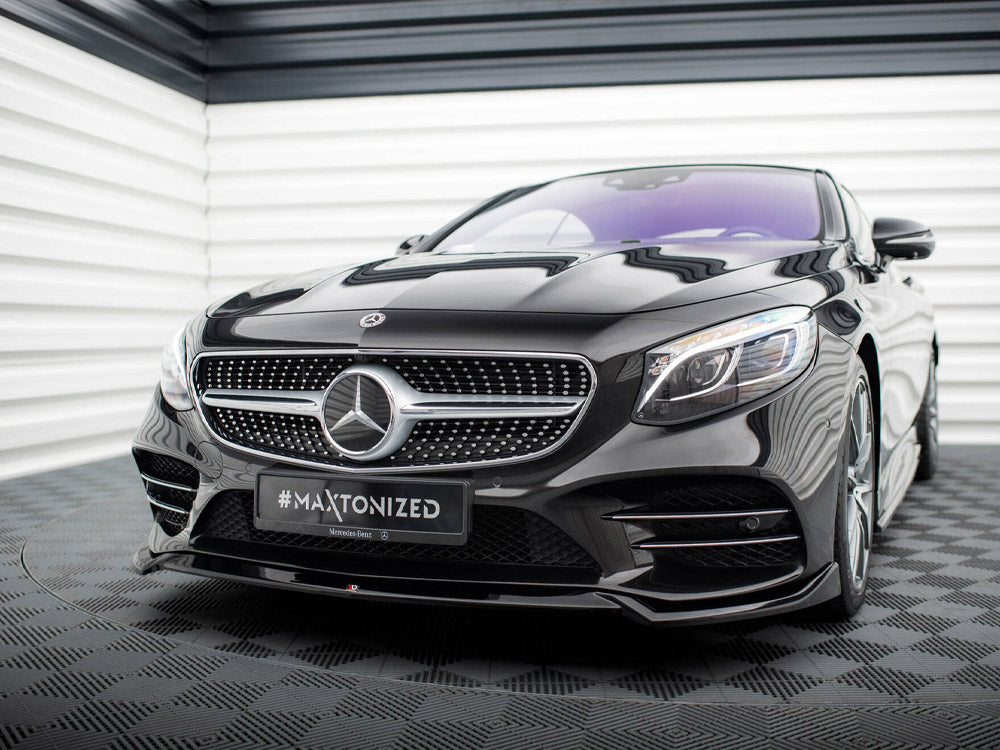Maxton Design Front Splitter V.1 Mercedes-Benz S Coupe AMG-Line C217 Facelift