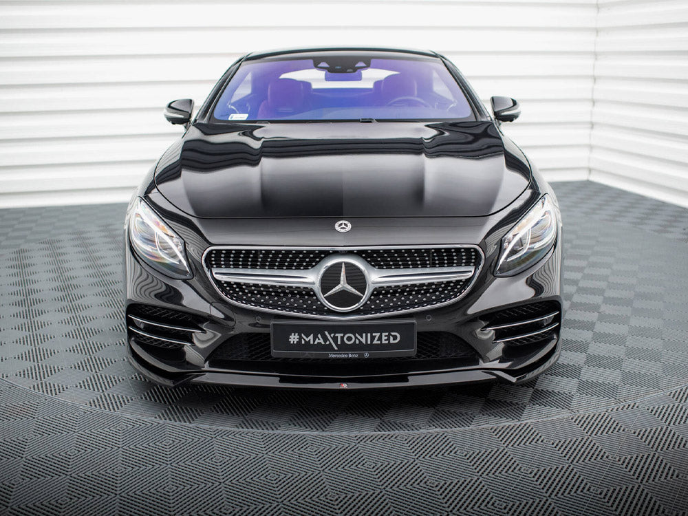 Maxton Design Front Splitter V.1 Mercedes-Benz S Coupe AMG-Line C217 Facelift