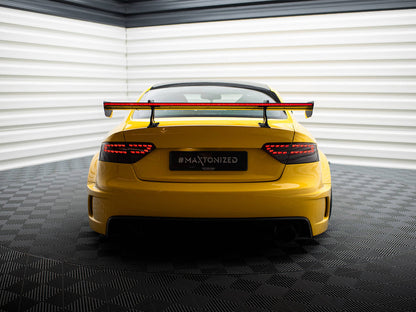 Maxton Design Carbon Spoiler With Upper Swan Mounting + LED Audi A5 Coupe 8T