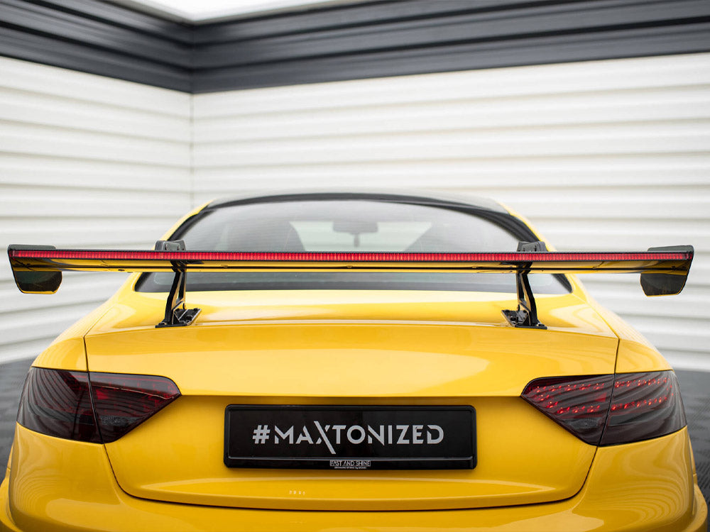 Maxton Design Carbon Spoiler With Upper Swan Mounting + LED Audi A5 Coupe 8T