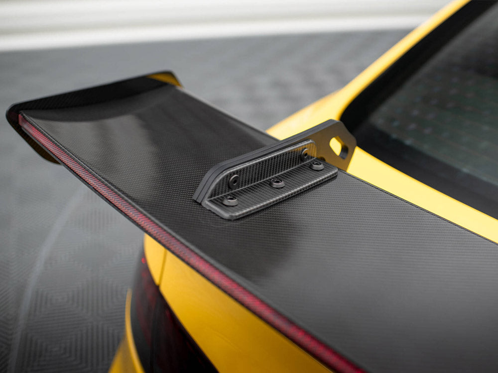Maxton Design Carbon Spoiler With Upper Swan Mounting + LED Audi A5 Coupe 8T