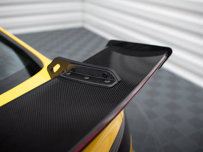 Maxton Design Carbon Spoiler With Upper Swan Mounting + LED Audi A5 Coupe 8T