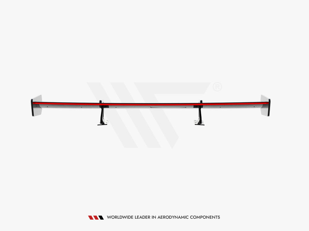 Maxton Design Carbon Spoiler With Upper Swan Mounting + LED Audi A5 Coupe 8T