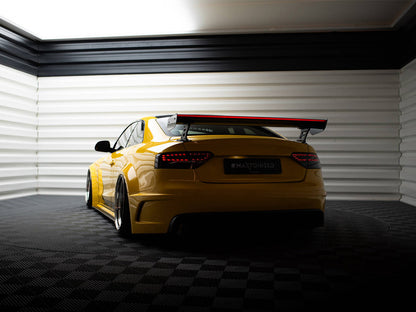 Maxton Design Carbon Spoiler With External Brackets Uprights + LED Audi A5 Coupe 8T