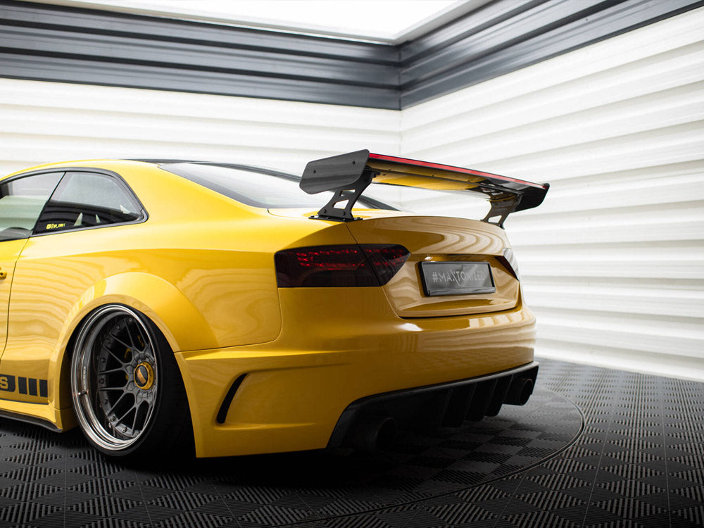 Maxton Design Carbon Spoiler With External Brackets Uprights + LED Audi A5 Coupe 8T