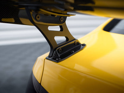 Maxton Design Carbon Spoiler With External Brackets Uprights + LED Audi A5 Coupe 8T