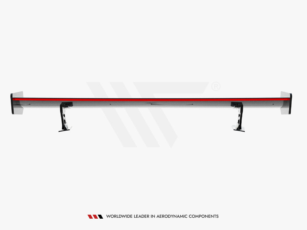 Maxton Design Carbon Spoiler With External Brackets Uprights + LED Audi A5 Coupe 8T