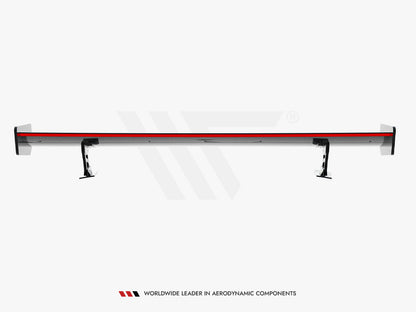 Maxton Design Carbon Spoiler With External Brackets Uprights + LED Audi A5 Coupe 8T