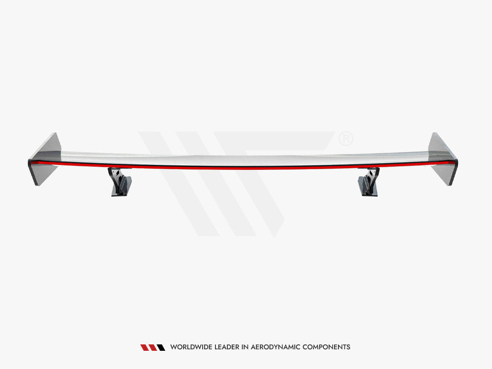 Maxton Design Carbon Spoiler With External Brackets Uprights + LED Audi A5 Coupe 8T