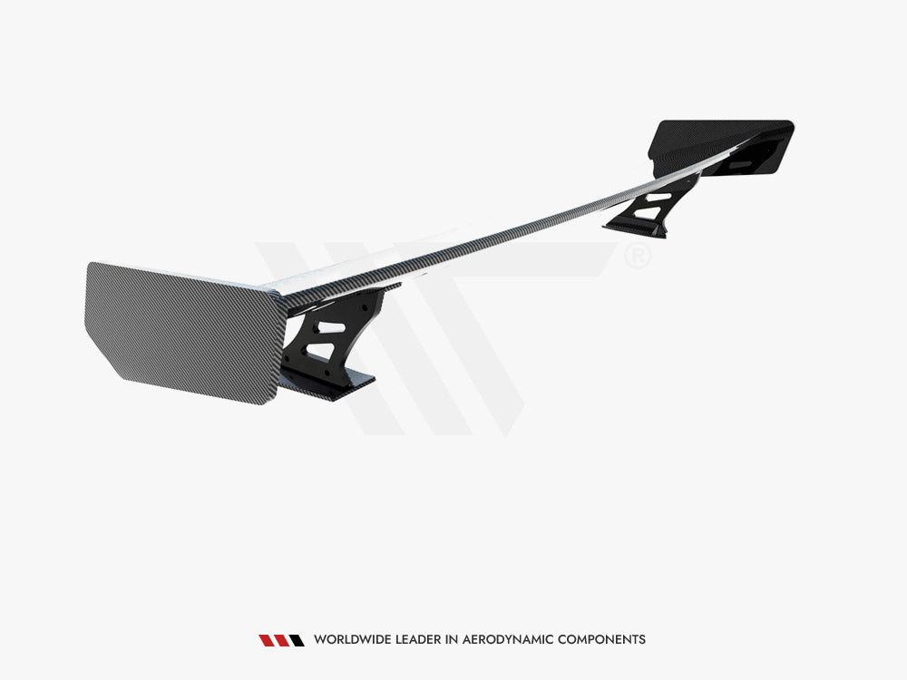 Maxton Design Carbon Spoiler With External Brackets Uprights Audi A5 Coupe 8T
