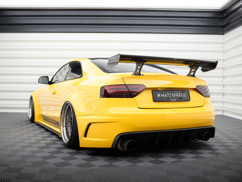Maxton Design Carbon Spoiler With Internal Brackets Uprights Audi A5 Coupe 8T